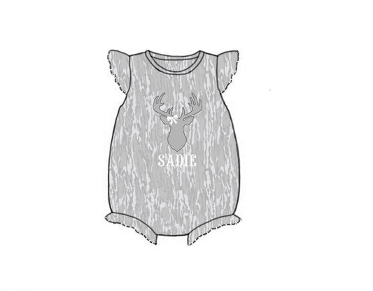 Camo Craze Flash Presale: Girls Flutter Sleeve Bubbles- Birch