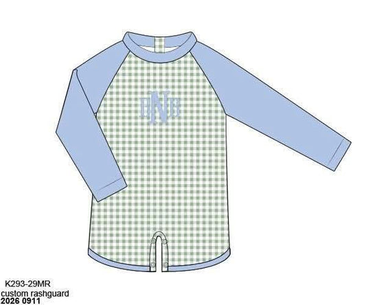 Pre Order 149: Family Swim- Boys 1pc Rashguard Swim