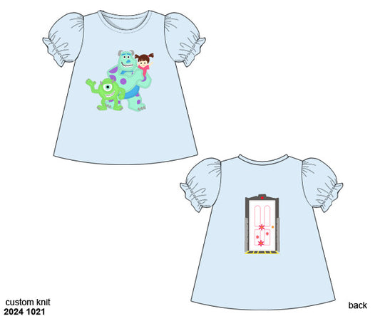 RTS: Girls Only- Monster Door Knit Shirt