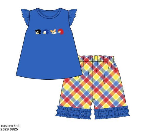 Pre Order 149: Girls Only- Hedgehog Short Set