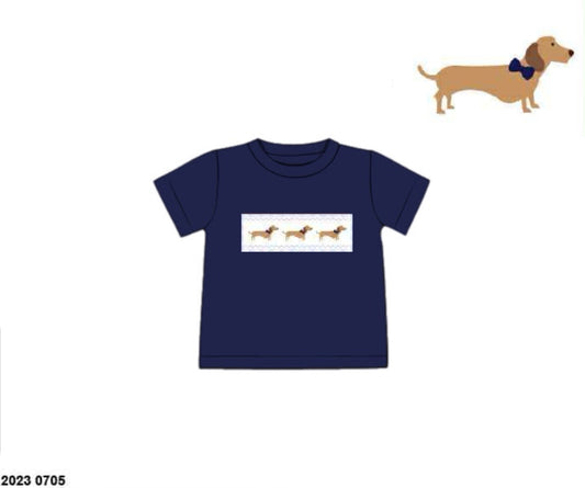 Pre Order 132: Darlin Doxies- Boys Knit Shirt