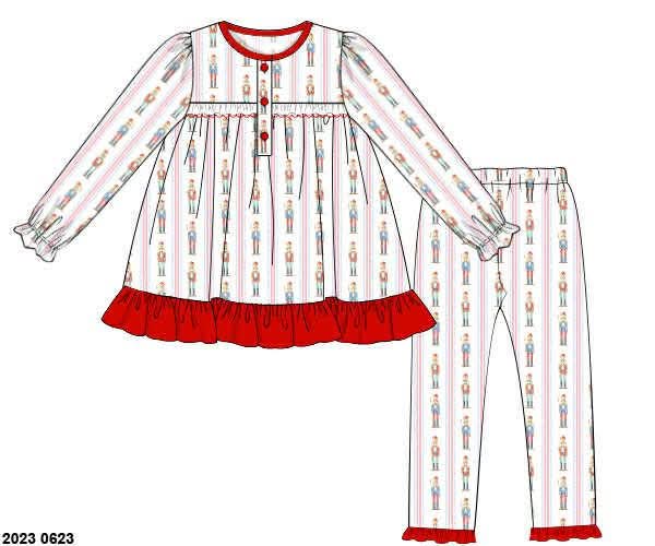 RTS: Nutcracker Nights- Girls 2pc Knit Lounge Set