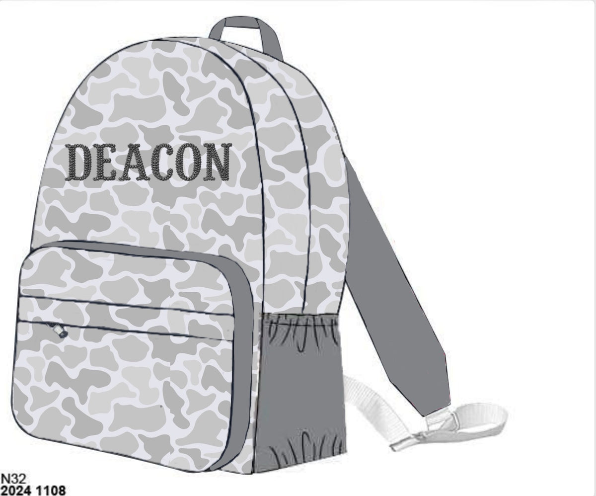 Camo Craze Flash Presale: Backpacks- Gray