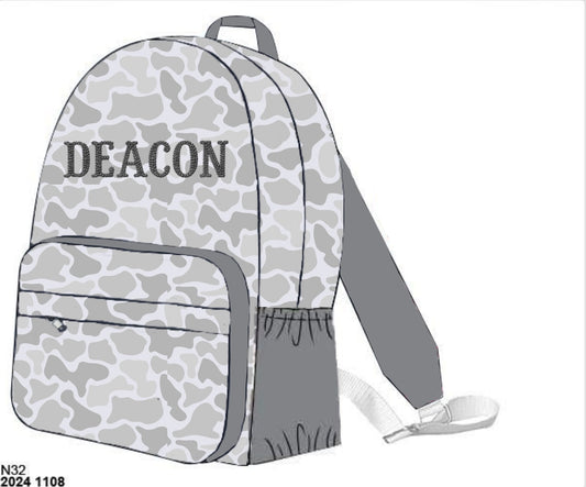 Camo Craze Flash Presale: Backpacks- Gray