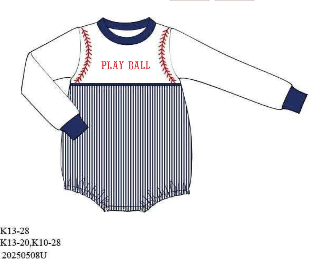 RTS: All Star Stripes- Boys Knit Bubble
