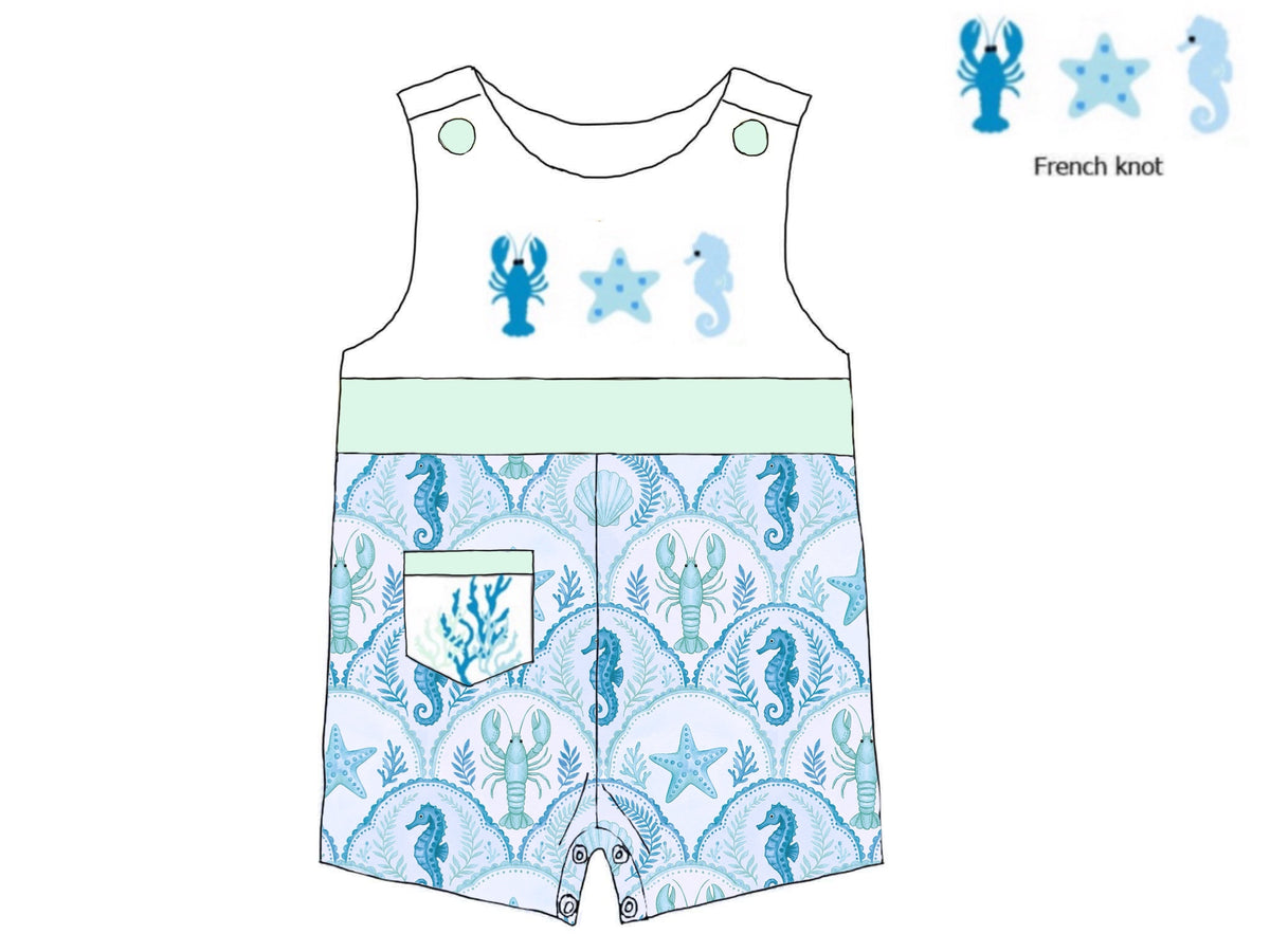 Pre Order 149: August Coast- Boys French Knot Shortall