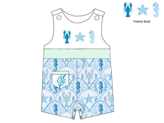 Pre Order 149: August Coast- Boys French Knot Shortall