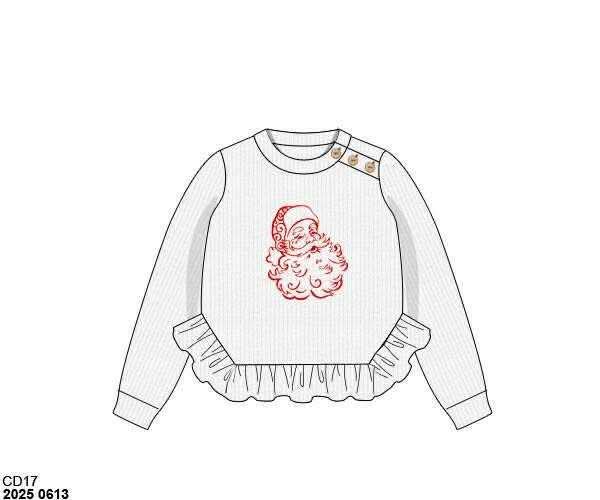 RTS: Dear Santa- Mom/Mini Embroidered Sweater