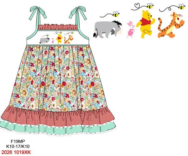 Pre Order 152: Hunny- Girls Smocked Dress