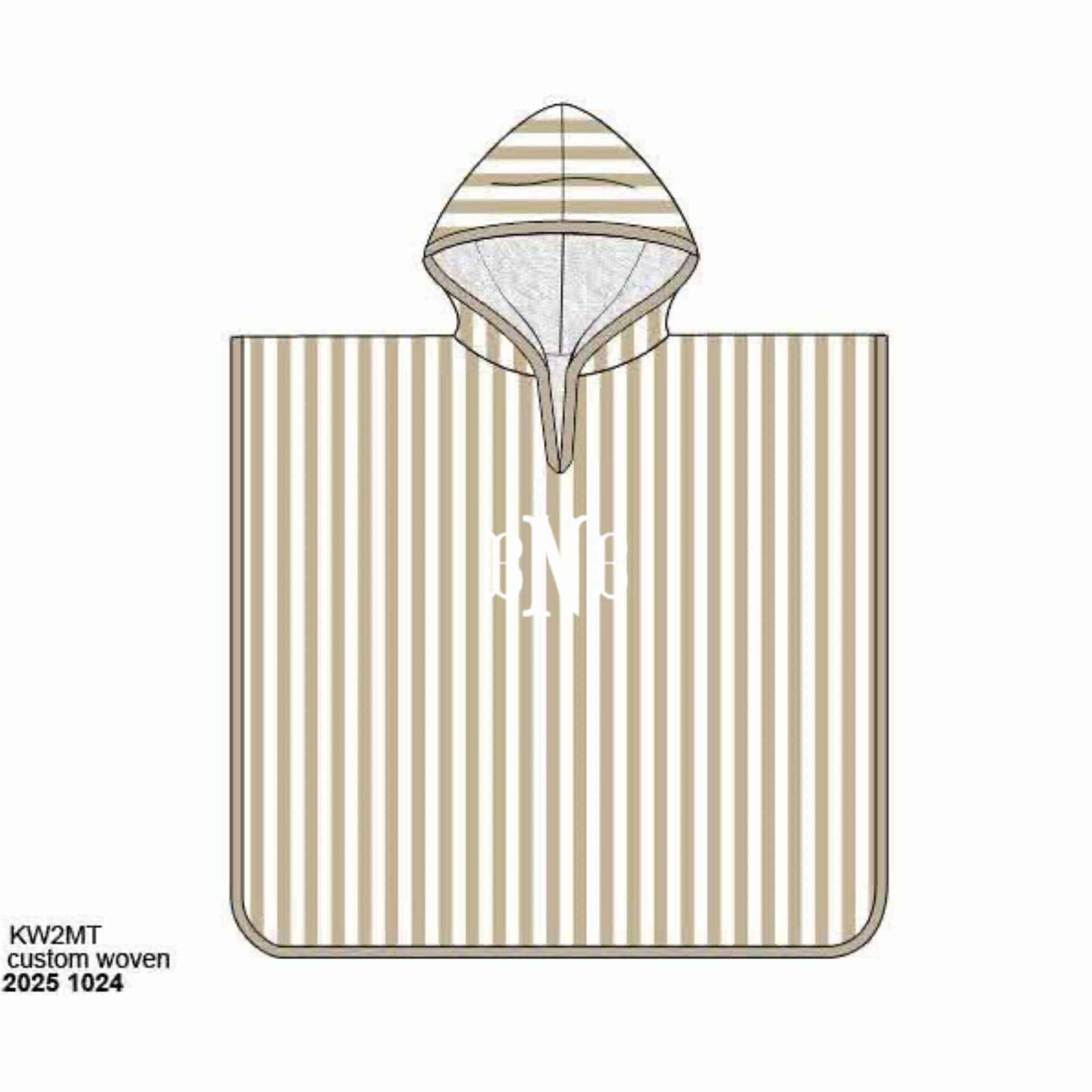 Pre Order 138: Caicos Stripe - Boys Hooded Towel