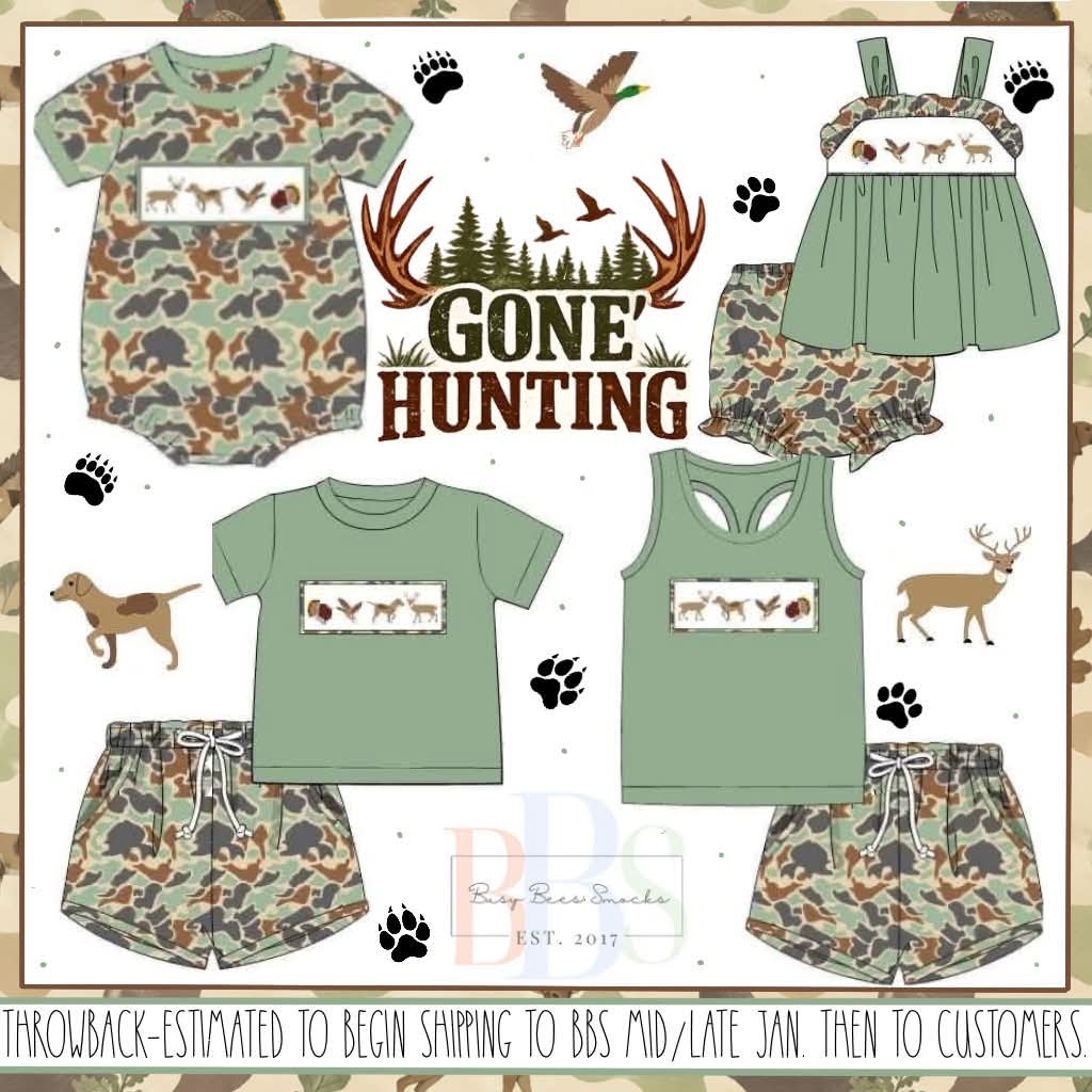 Throwback Pre Order: Gone Hunting- Boys Knit Bubble