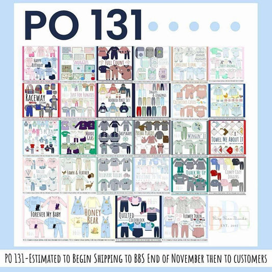 Pre Order 131. CLOSED (Ships TO BBS warehouse end of November then to customers.)