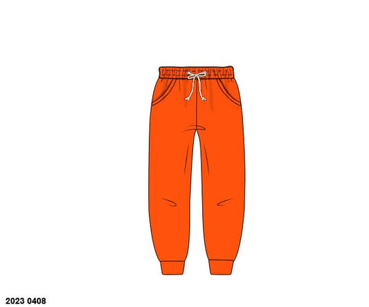 RTS: Boys Knit Joggers- Orange