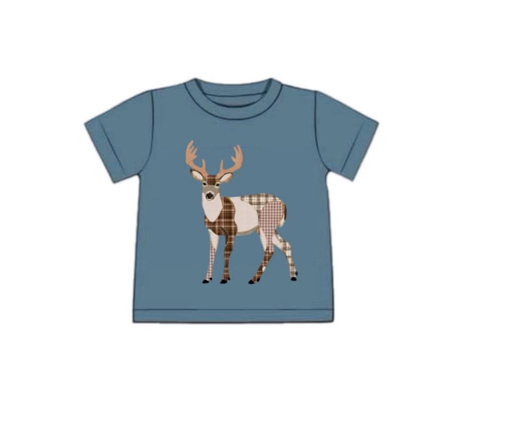 Honey 3: Homestead- Deer:  Boy Appliqué Shirt