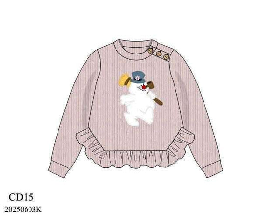 RTS: Christmas Sweaters-  Mom/Mini Snowman Sweater