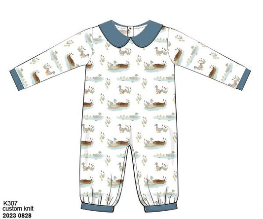 RTS: SS Busy Bees- Boys Knit Romper