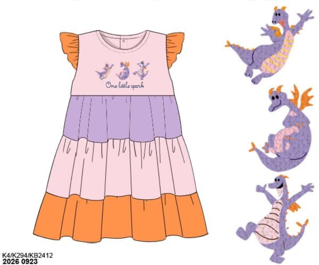 Pre Order 151: Spark- Girls French Knot Dress
