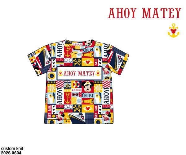 Pre Order 146: Characters- Boys Boat Vacation Name Smock Knit Shirt