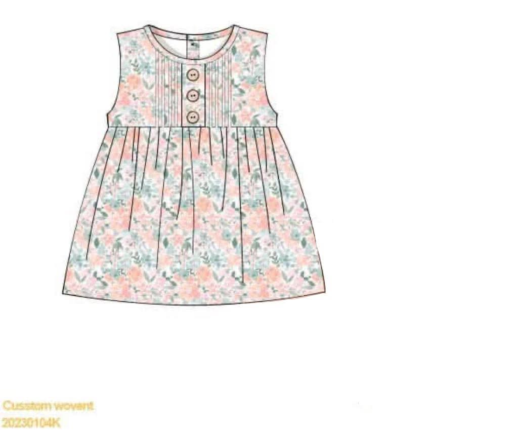 Pre Order 146: Basic Tees- Girls Finlee Floral Knit Shirt