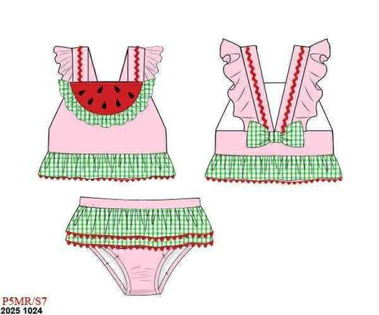 Pre Order 136: Slice of Summer- Girls  Rashguard 2pc Swimsuit