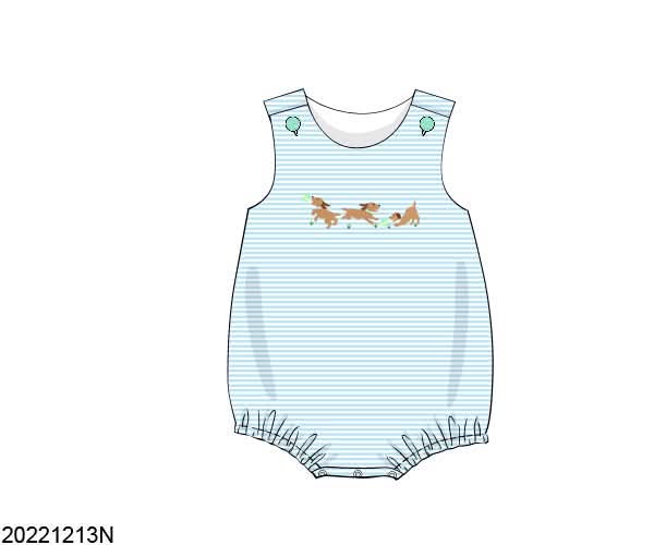 Throwback Pre Order: Puppy Paws- Boys Knit Bubble