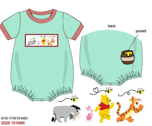 Pre Order 152: Hunny- Boys Smocked Bubble