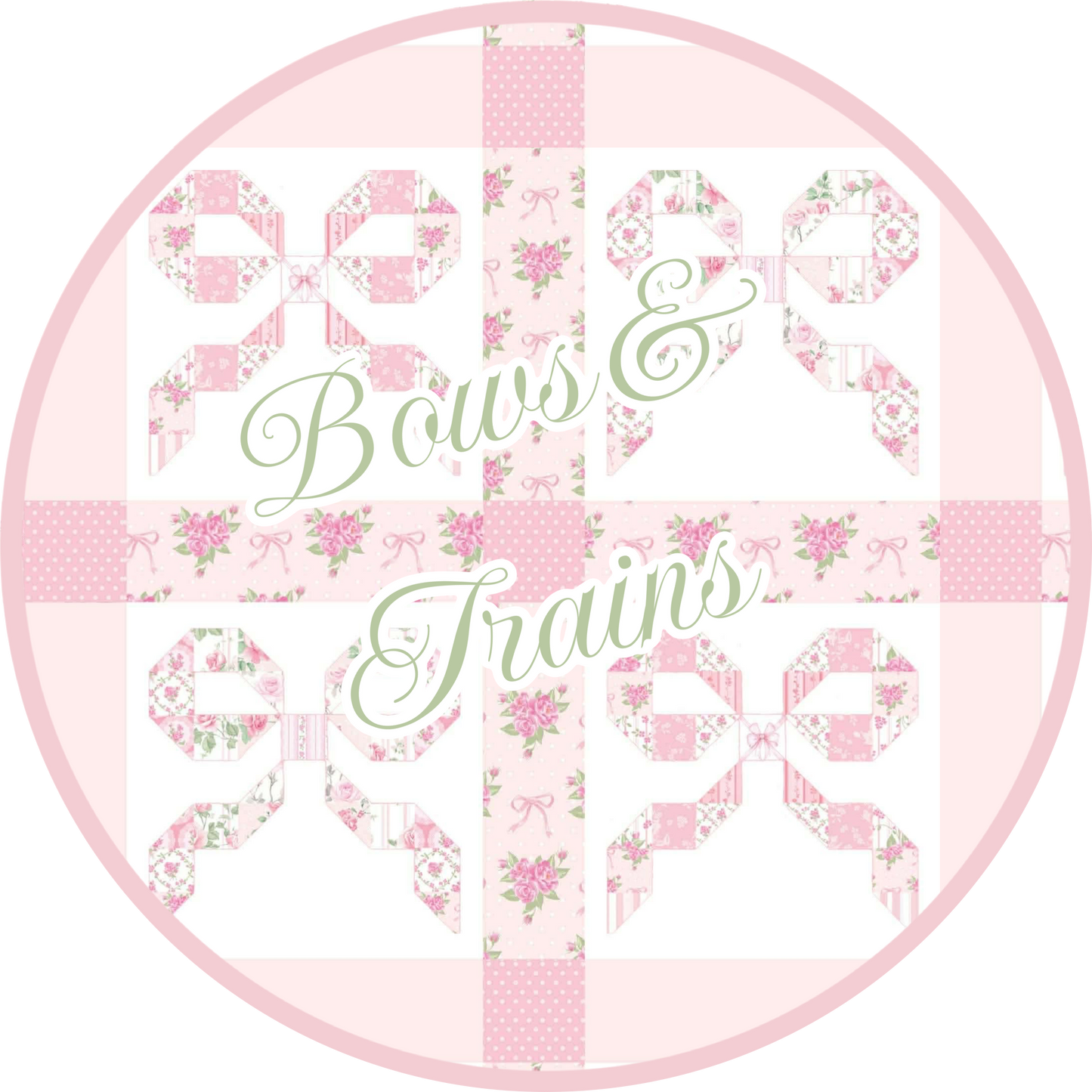 Pre Order 138: Bows & Trains- Girls Biker Short Set