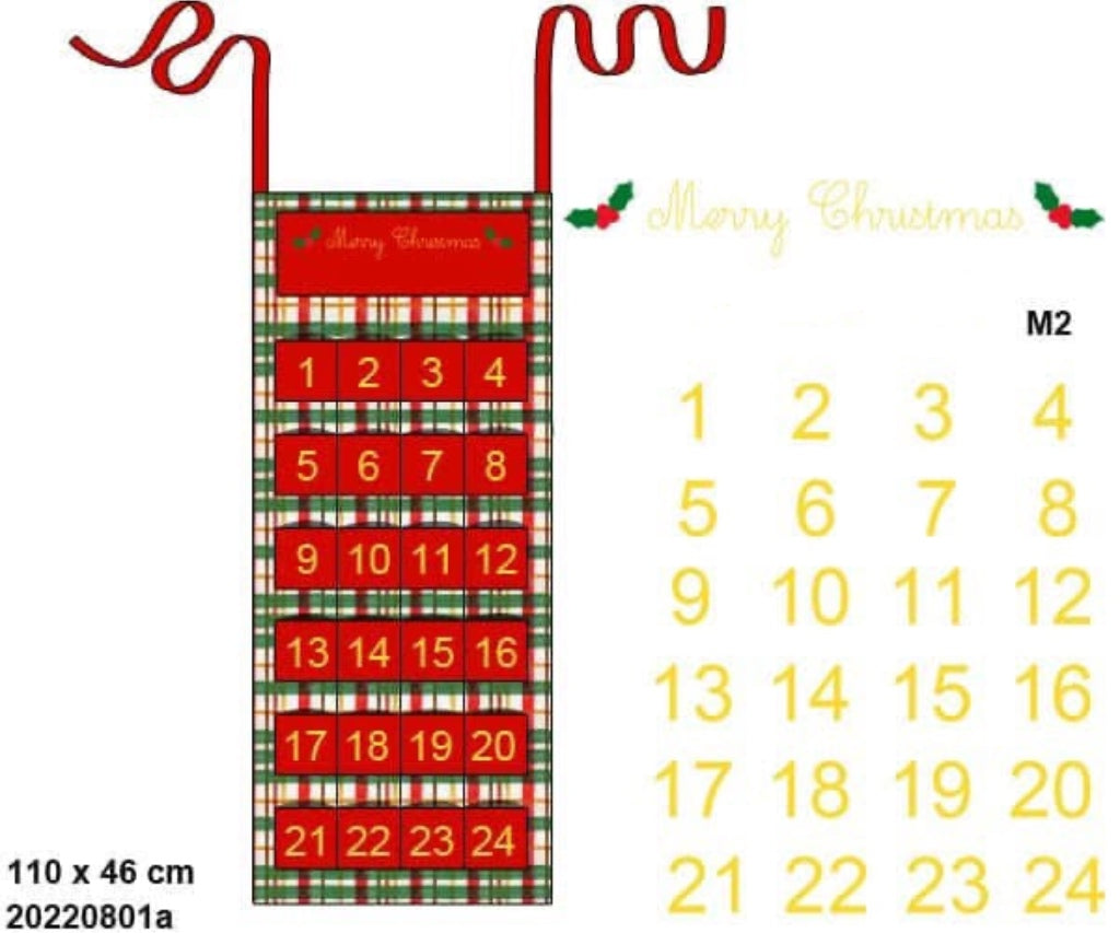 RTS: Advent Calendar- Christmas Plaid