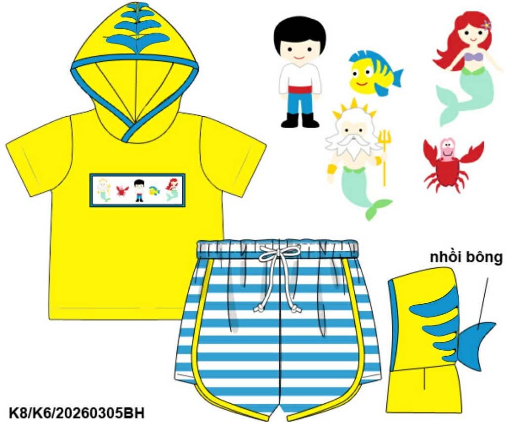 RTS: BBS Dress Up- Boys Dinglehopper Smocked Shortie Set