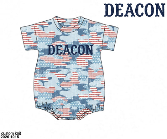 Camo Craze Flash Presale: Unisex Oversized French Knot Bubble- Merica