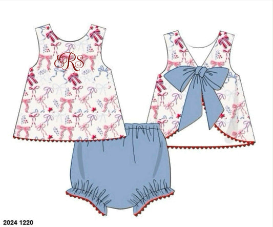 RTS: Party In The USA- Girls Bloomer Set "ERS"