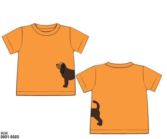RTS: Neyland Collection- Boys Side Dog Knit Shirt