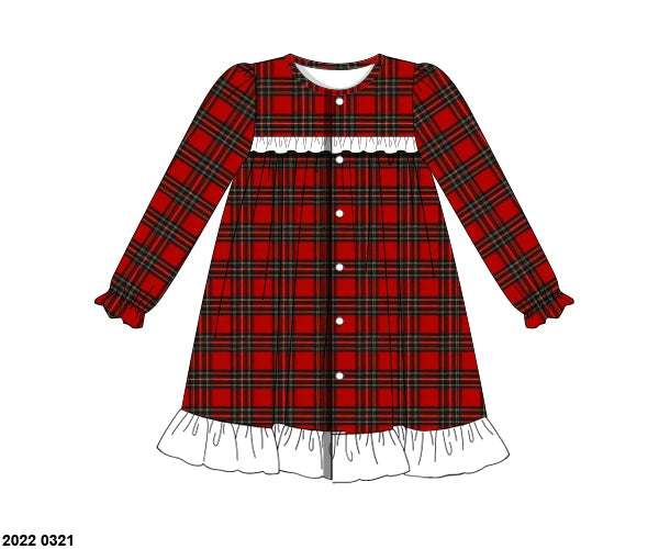 RTS: Classic Flannel- Girls Gown