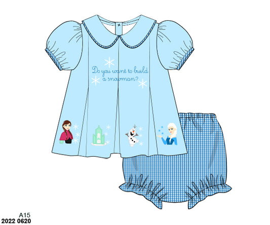 Customer Choice Pre Order 1: Girls Ice Princess Woven Bloomer Set