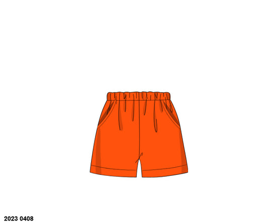 RTS: Orange Collection- Boys Traditional Knit Shorts