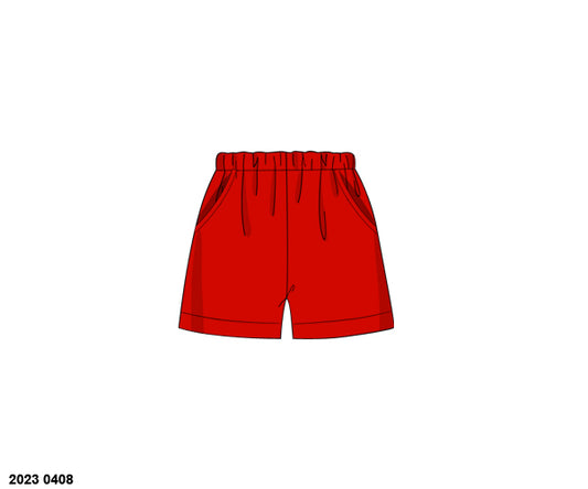 RTS: Red Collection- Boys Traditional Knit Shorts