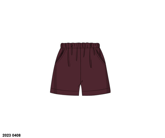 RTS: Maroon Collection- Boys Traditional Knit Shorts