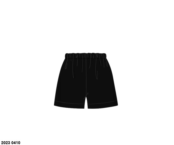 RTS: Black Collection- Boys Traditional Knit Shorts