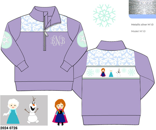 Customer Choice Pre Order 1: Girls Ice Princess Smocked Pullover