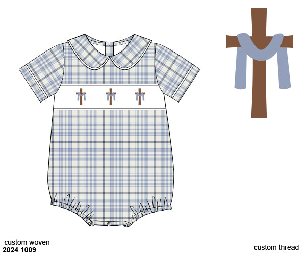 RTS:  Brentwood Crosses- Boys Woven Bubble