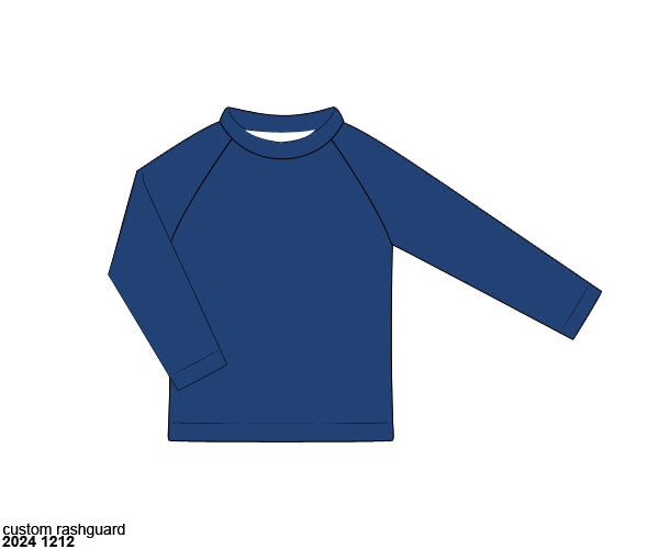 RTS: Patriot Stripe- Boys Rash Guard Swim Top