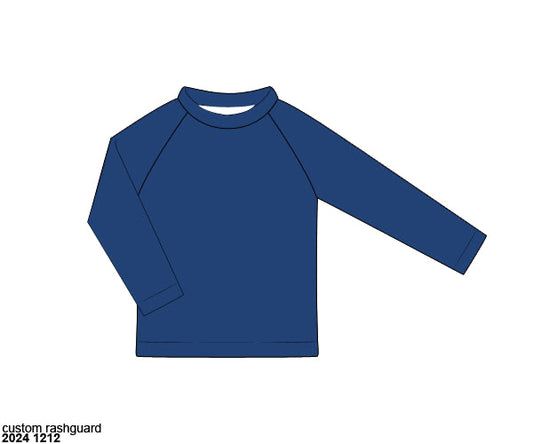 RTS: Patriot Stripe- Boys Rash Guard Swim Top