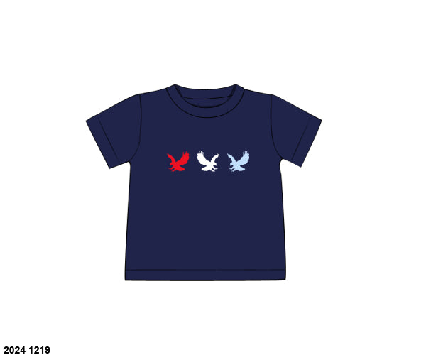 RTS: Merica’ Eagles - Embroidered Shirt