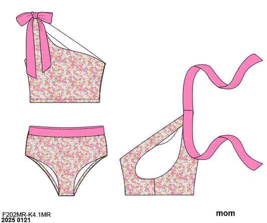 RTS: Later Gator- Girls Pink 2pc Rash Guard Swim