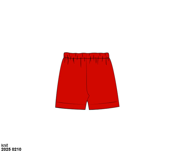 Pre Order 133: Mix & Match Bottoms- Red Biker Shorts