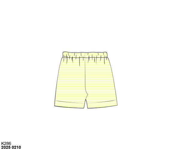 Pre Order 133: Mix & Match Bottoms- Pale Yellow Biker Shorts