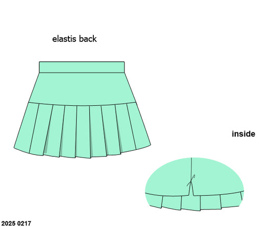 RTS: Girls Bottoms- Knit Mint Skort