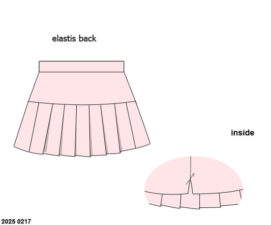 RTS: Girls Bottoms- Knit Pink Skort