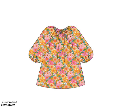 RTS: Poppy Floral & Plaid- Mom/Mini Woven Short Dress