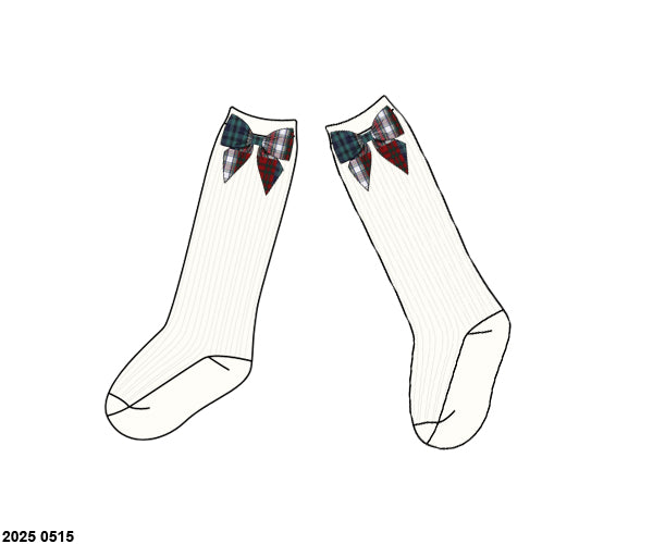 RTS: Christmas Madras- Girls Socks